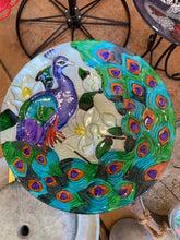Load image into Gallery viewer, Glass Top Bird Bath 2 Piece