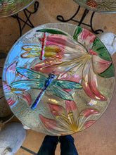 Load image into Gallery viewer, Glass Top Bird Bath 2 Piece
