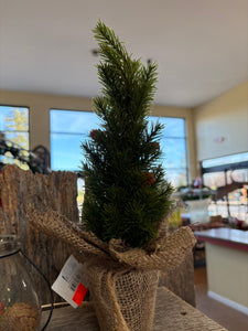 Faux Christmas Tree Burlap